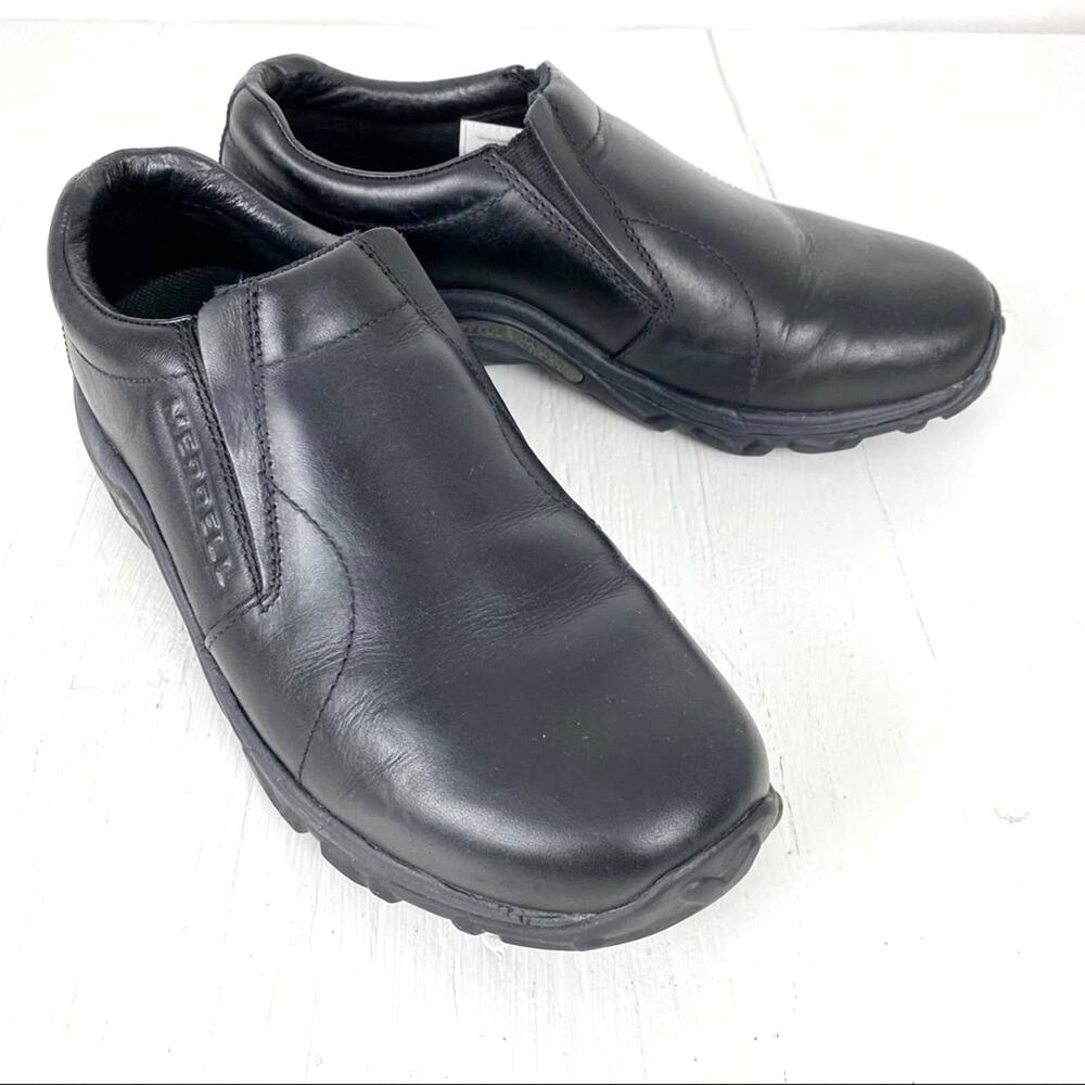 Merrell Black Loafer Slip On Womens 9, Mens 7.5
